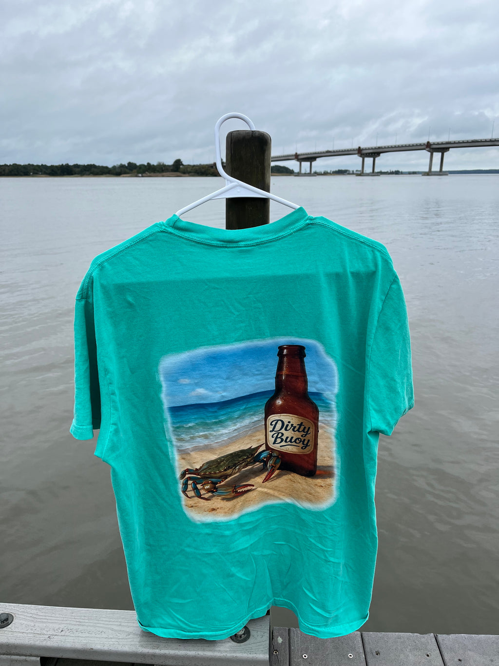 Crab & Bottle Tee - Green