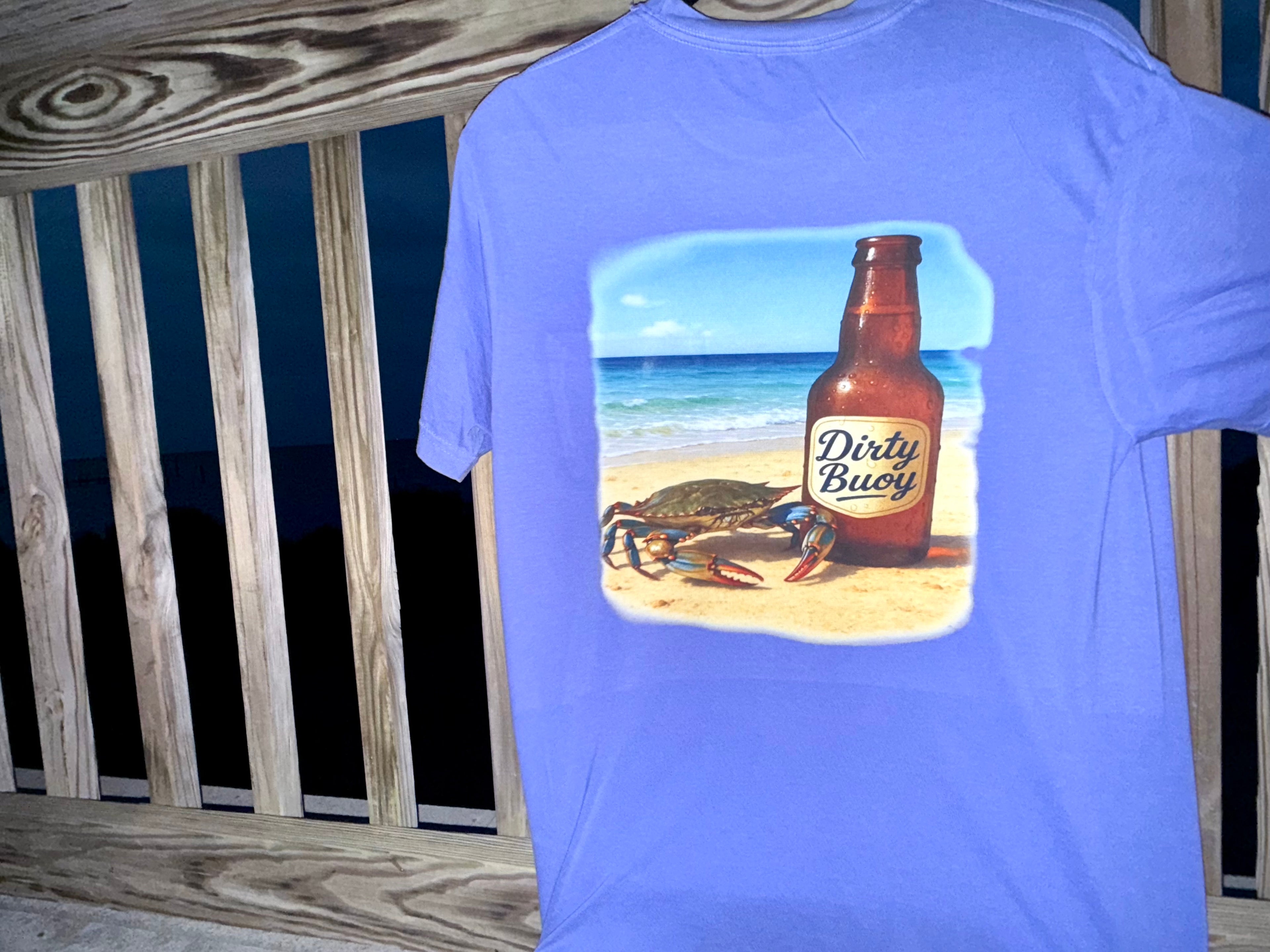 Crab & Bottle Tee - Purple